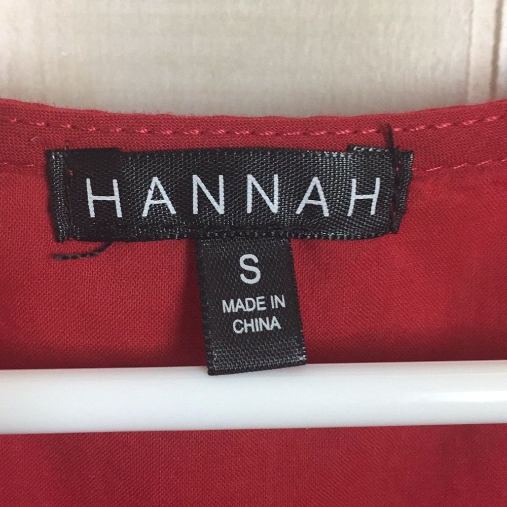 Hannah Womens Striped Embroidered Tank Top Size Small - Picture 6 of 11
